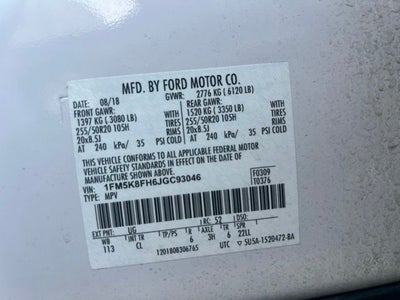 2018 Ford Explorer Limited