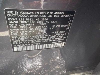 2021 Volkswagen Atlas 2.0T SE