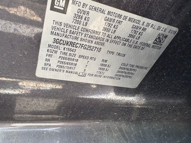 2015 Chevrolet Silverado 1500 LT LT2