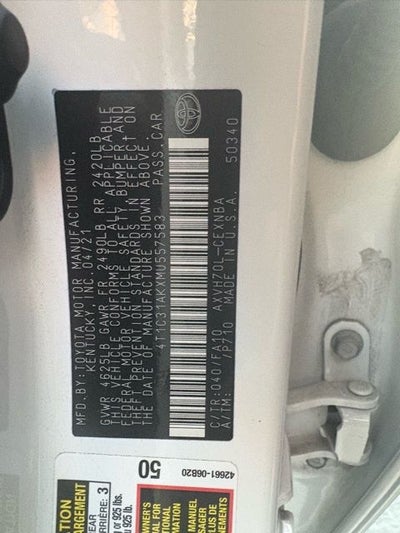 2021 Toyota Camry Hybrid LE