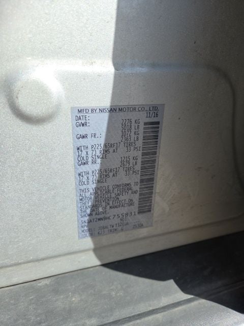 2017 Nissan Rogue SV