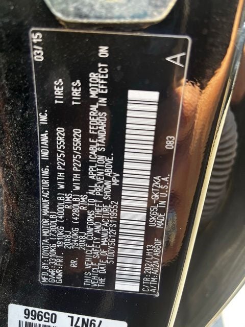 2015 Toyota Sequoia Platinum