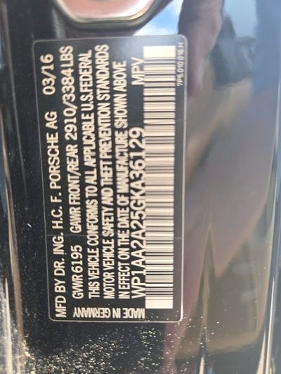 2016 Porsche Cayenne Base