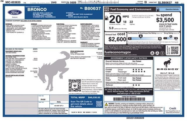 2025 Ford Bronco Big Bend®