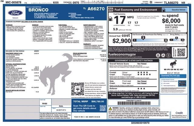 2026 Ford Bronco Outer Banks®