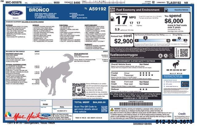 2026 Ford Bronco Badlands®