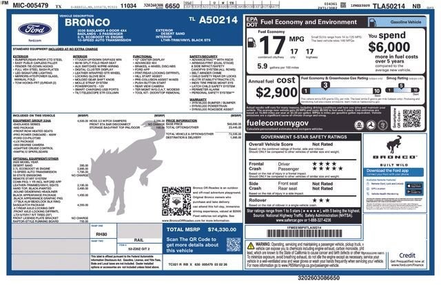 2026 Ford Bronco Badlands®