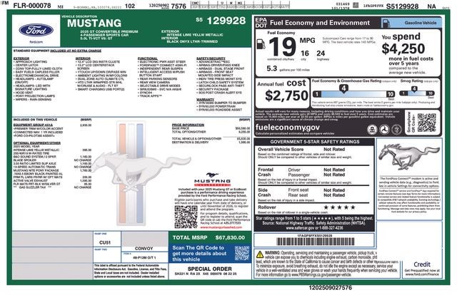 2025 Ford Mustang GT Premium