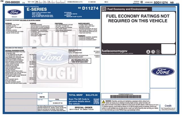 2025 Ford E-350SD Base Cutaway