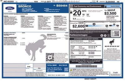 2025 Ford Bronco Base IN-SERVICE FCTP
