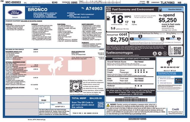 2026 Ford Bronco Outer Banks