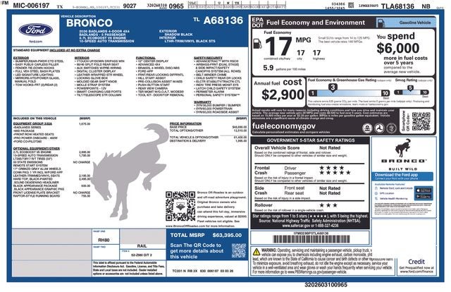 2026 Ford Bronco Badlands IN-SERVICE FCTP