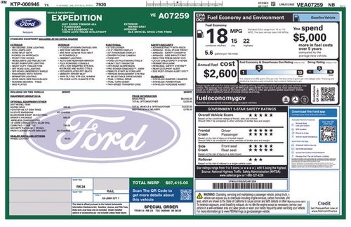 2027 Ford Expedition Tremor