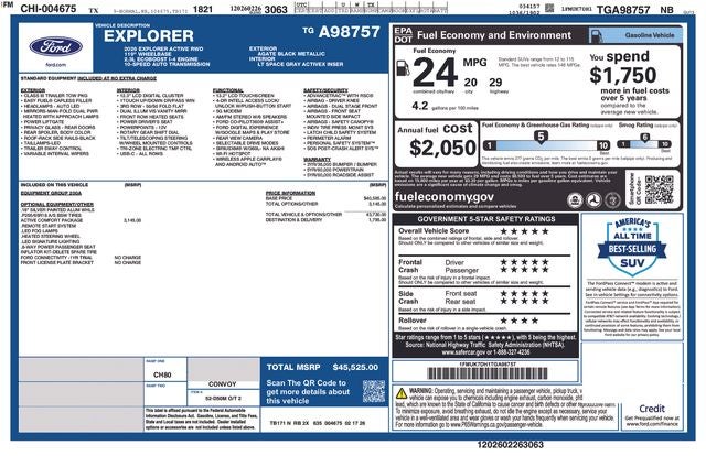 2026 Ford Explorer Active IN-SEREVICE FCTP