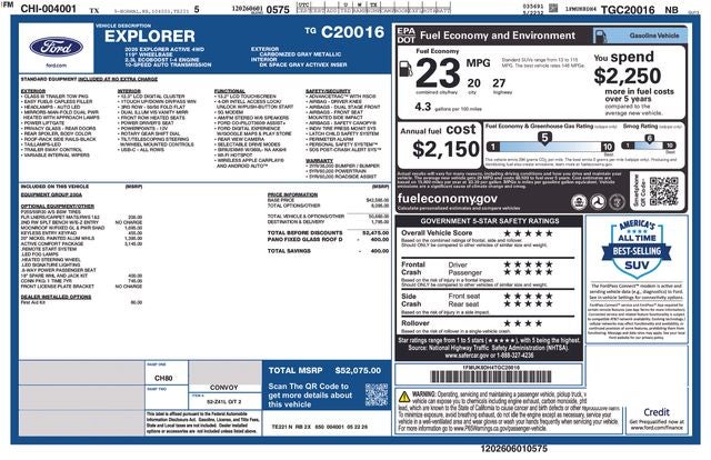 2026 Ford Explorer Active w/200A Pkg