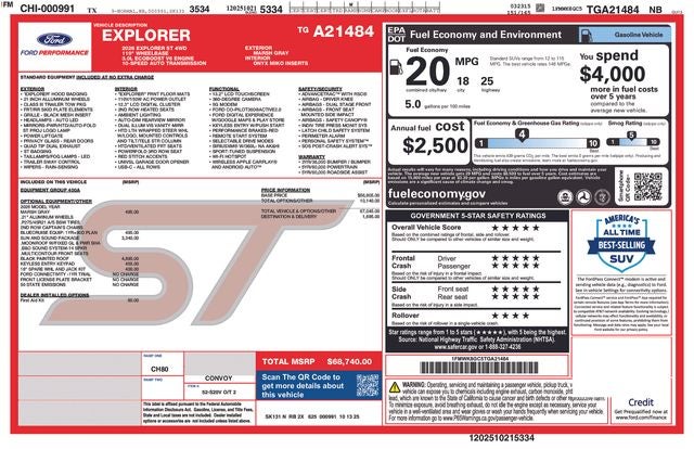 2026 Ford Explorer ST IN-SERVICE FCTP