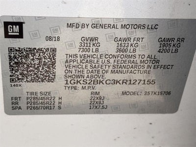 2019 GMC Yukon SLT