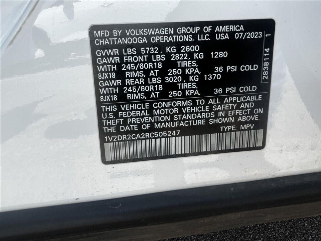 2024 Volkswagen Atlas 2.0T SE