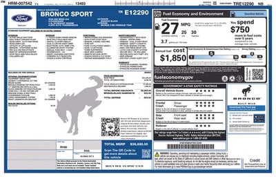 2026 Ford Bronco Sport Big Bend IN-SERVICE FCTP