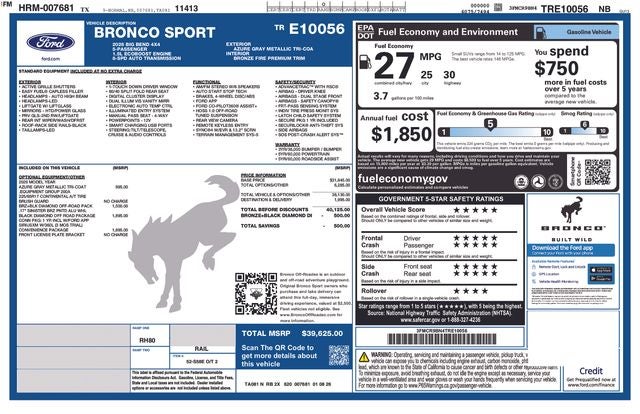 2026 Ford Bronco Sport Big Bend