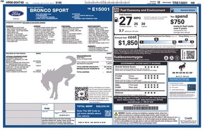 2026 Ford Bronco Sport Big Bend IN-SERVICE FCTP