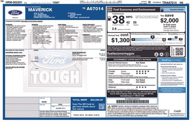 2026 Ford Maverick XL