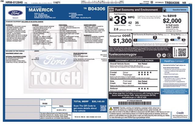 2026 Ford Maverick XL