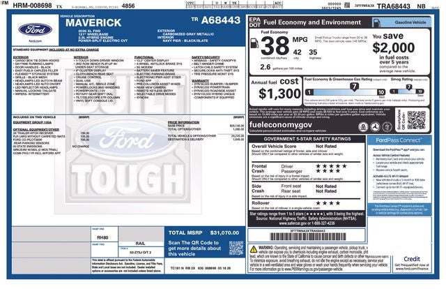 2026 Ford Maverick XL