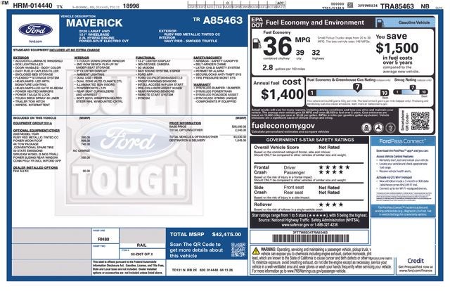 2026 Ford Maverick Lariat