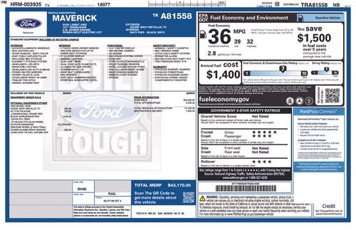 2026 Ford Maverick Lariat
