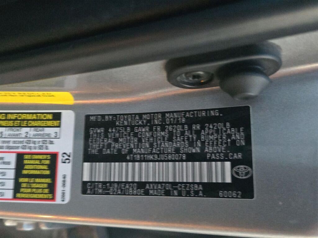 2018 Toyota Camry SE