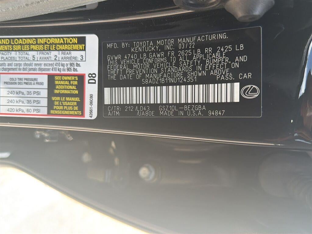 2022 Lexus Es ES 350