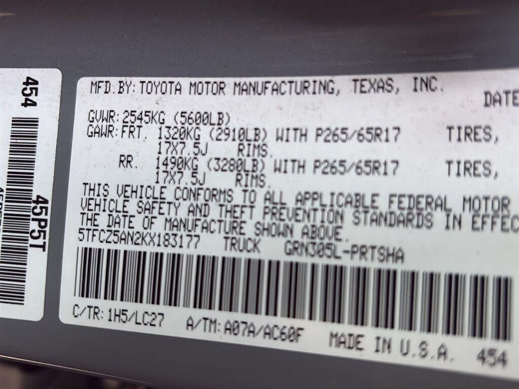 2019 Toyota Tacoma TRD Sport
