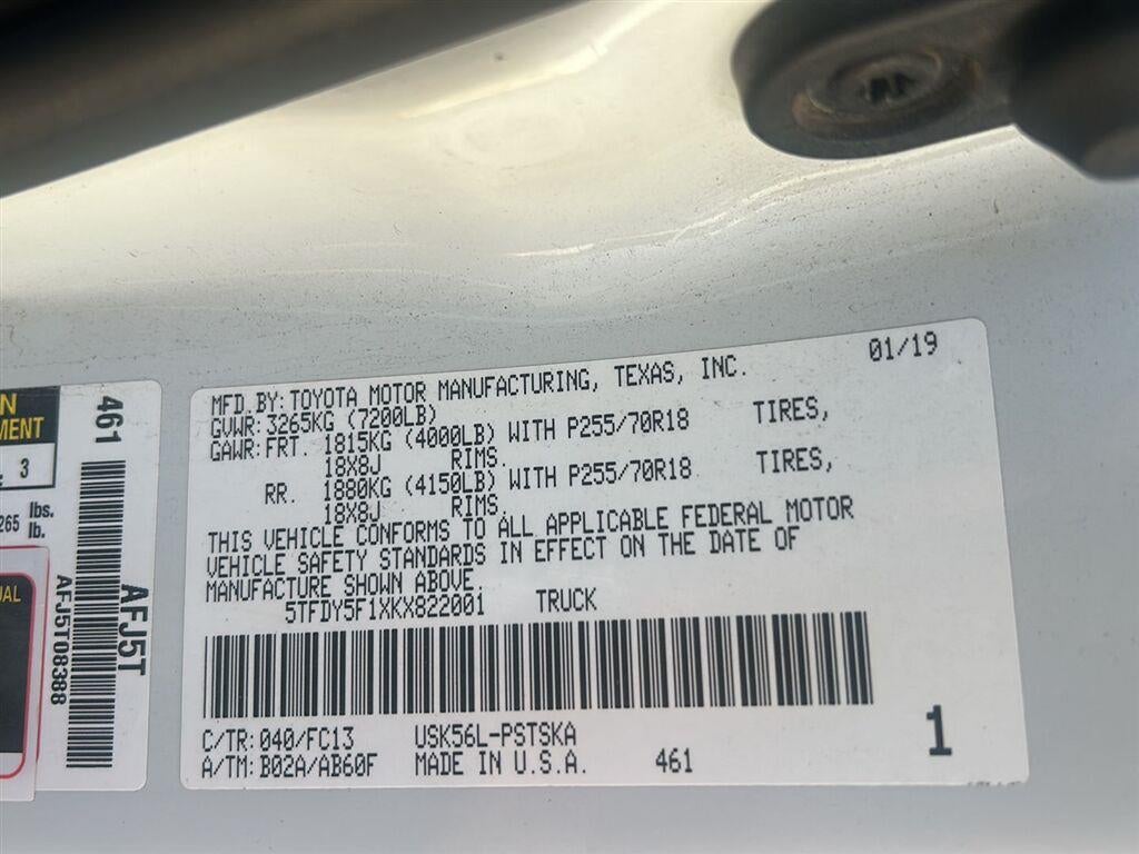 2019 Toyota Tundra SR5