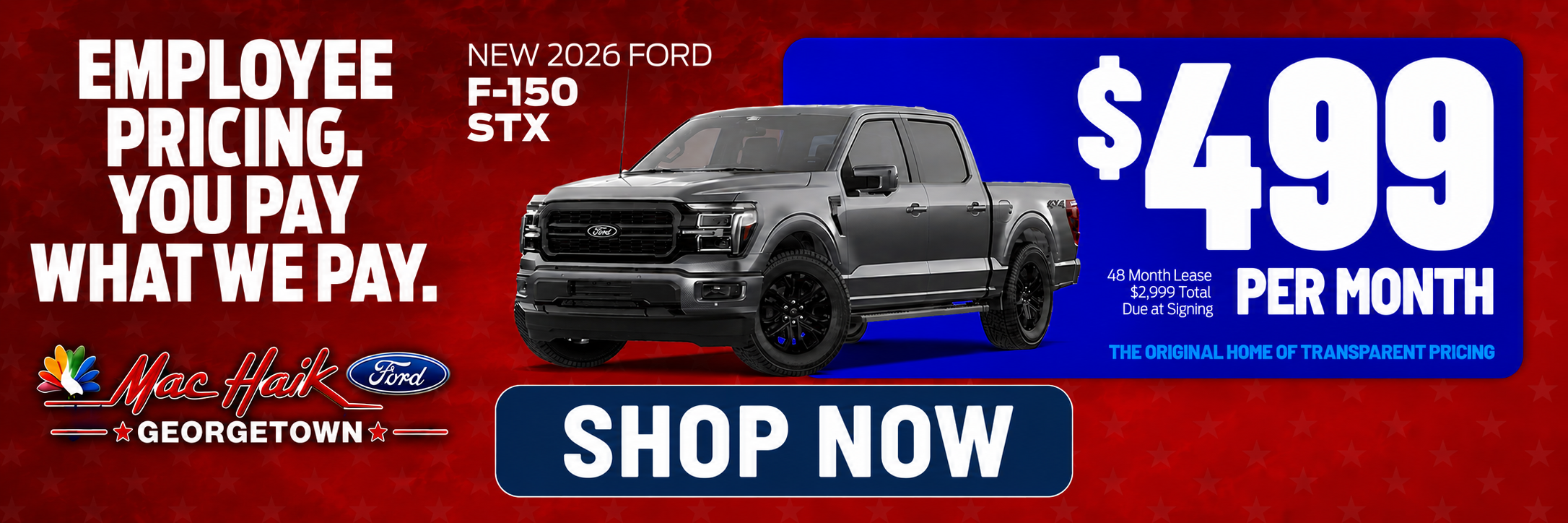 Employee Pricing Lease Special